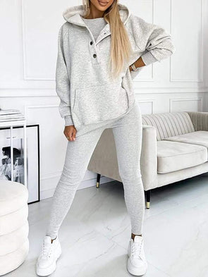 (S-5XL) Plus Size Casual and Comfortable Sweatshirt Two-piece Suit