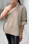 Women's High Crew Neck Solid Color Short-sleeved Top