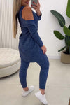 Women's Casual Comfortable Knitted Elastic Waist Pants Three-piece Set