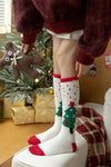 Women's Christmas Non-shedding thickened coral fleece stockings